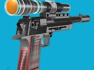 desert eagle pistol 2 3D Model