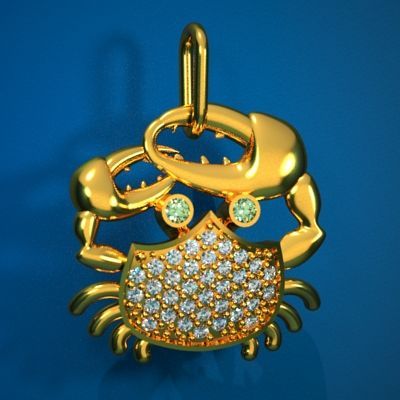crab stl 3D Model .c4d .max .obj .3ds .fbx .stl .blend 