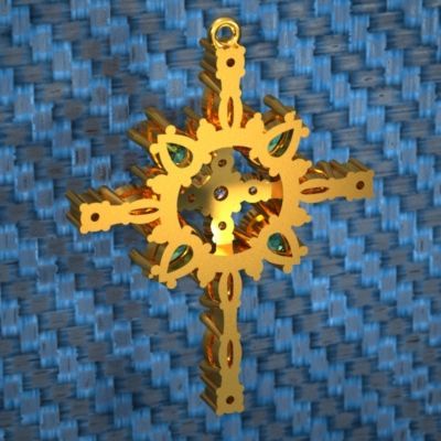 jewellery cross stl 3Dモデル .c4d .max .obj .3ds .fbx .stl .blend 