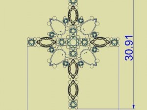 jewellery cross stl 3Dモデル