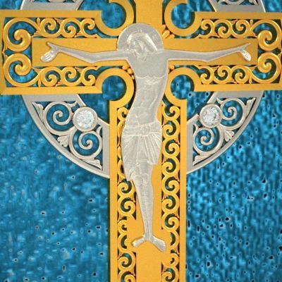 russian cross stl 3D Model .c4d .max .obj .3ds .fbx .stl .blend 