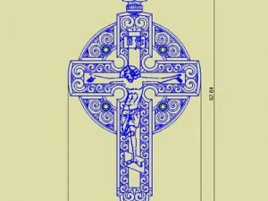 russian cross stl 3D Model