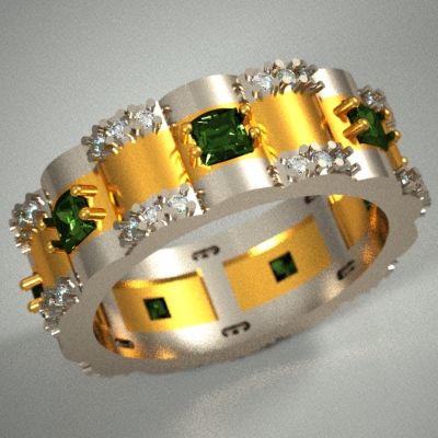 ring "bars" stl 3D Модель .c4d .max .obj .3ds .fbx .stl .blend 
