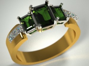 ring '3 brother" stl Modèle 3D