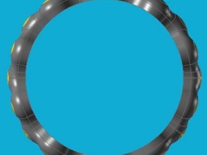 ring set "waves" 3D Model