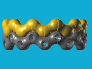 ring set "waves" 3D Model