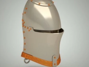 helmet head of a frog 3D Model