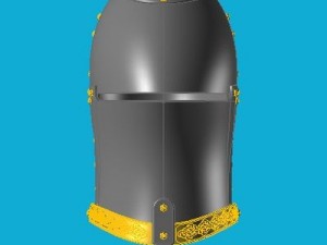 helmet head of a frog Modèle 3D