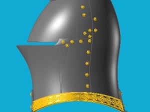 helmet head of a frog Modèle 3D