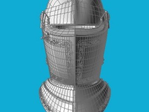 helmet for the pedestrian figh Model 3D