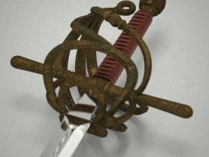 italian sword striscia 3D Model