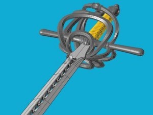 italian sword striscia 3D Model