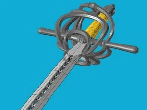 italian sword striscia 3D Model