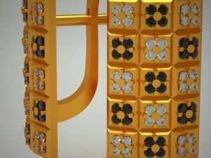 earring chessboard 3D Model