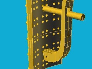 earring "chessboard" 3D Model