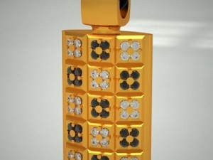 pendant "chessboard" 3D Model