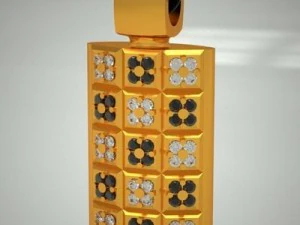 papan catur liontin Model 3D