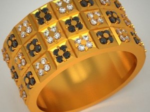 ring "chessboard" 3D Model