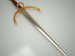 italian dagger pistolese 3D Model