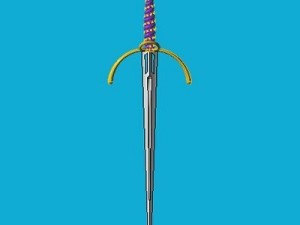italian dagger pistolese 3D Модель