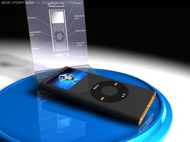 apple  ipod   nano 3D Model .c4d .max .obj .3ds .fbx .stl .blend 