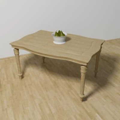 table 3D Model .c4d .max .obj .3ds .fbx .stl .blend 