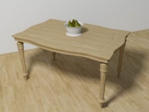table Modelo 3D