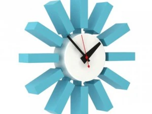 block wall clock 3D Model