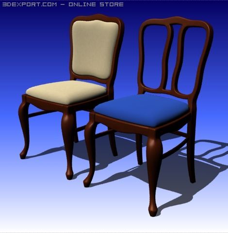 2chairs 3D Модель .c4d .max .obj .3ds .fbx .stl .blend 