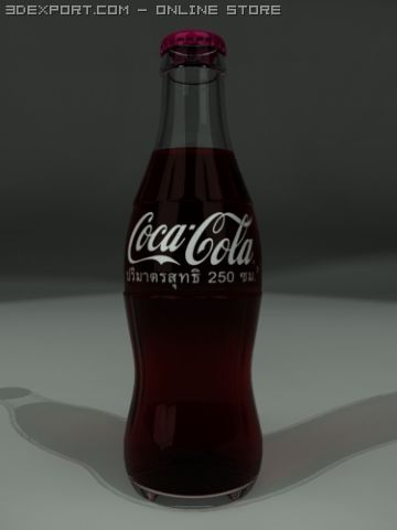 mini coke 3D Model .c4d .max .obj .3ds .fbx .stl .blend 