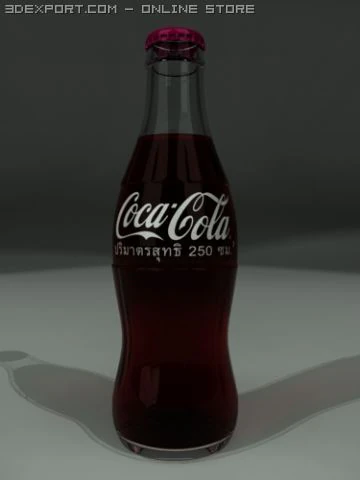 ミニコーラ 3Dモデル .c4d .max .obj .3ds .fbx .stl .blend 