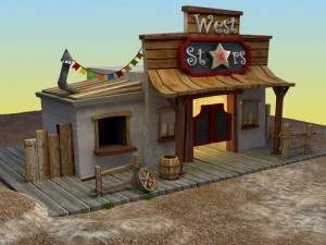 saloon west 3D Модель