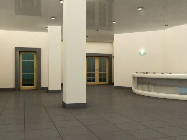 entrance hall 3D Model .c4d .max .obj .3ds .fbx .stl .blend 