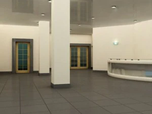 प्रवेश हॉल 3D मॉडल