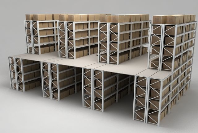 shelving 2 Modèle 3D .c4d .max .obj .3ds .fbx .stl .blend 