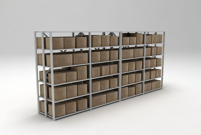 shelving 6 3D Model .c4d .max .obj .3ds .fbx .stl .blend 