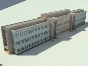 low poly buildings_2 3D Модель
