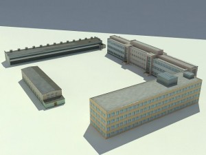low poly buildings 2 3D 모델