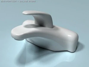 수도꼭지 3D 모델