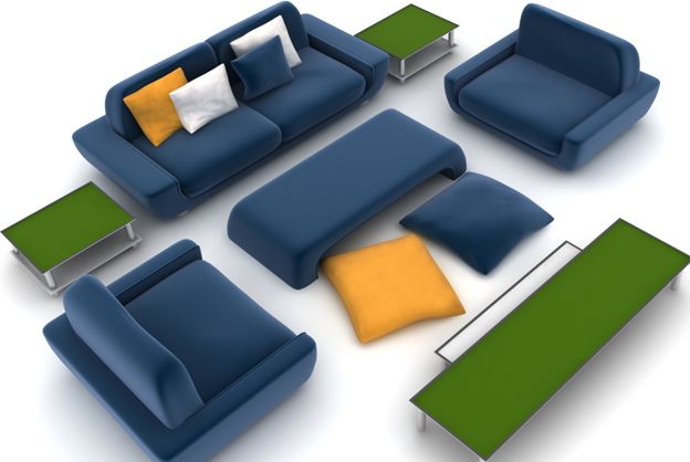 sofa set1 Modello 3D .c4d .max .obj .3ds .fbx .stl .blend 