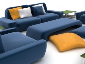 sofa set1 Modello 3D