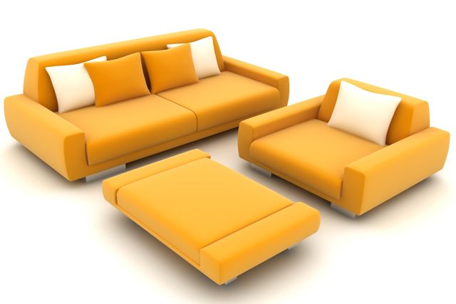 sofa set2 3D Model .c4d .max .obj .3ds .fbx .stl .blend 