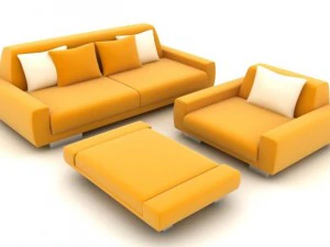 диванний комплект 2 3D Модель