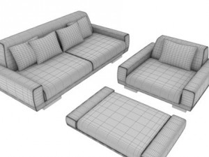 sofa set2 3D Model