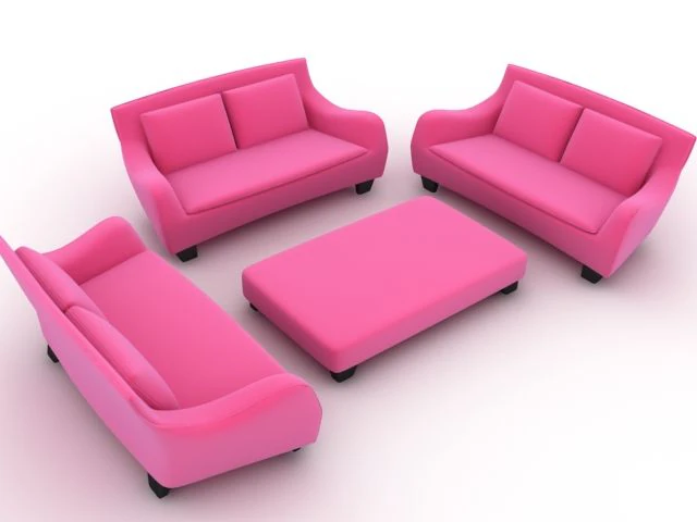 sofa set3 3D Model .c4d .max .obj .3ds .fbx .stl .blend 