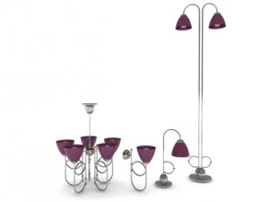 14 set lamp pack 3D Model