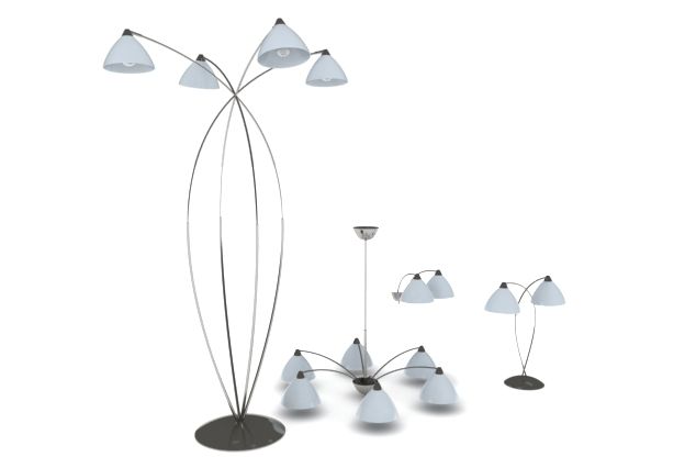 lamp5 3D Модель .c4d .max .obj .3ds .fbx .stl .blend