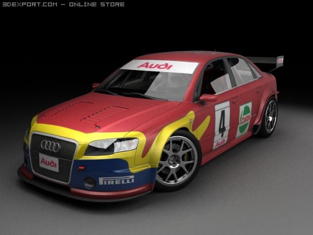 audi rs4 touring Modelo 3D .c4d .max .obj .3ds .fbx .stl .blend 