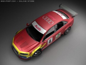 audi rs4 touring Modelo 3D