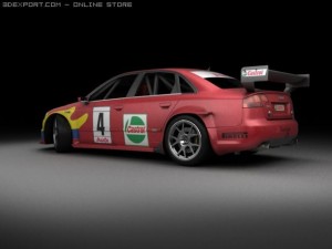audi rs4 touring Modelo 3D
